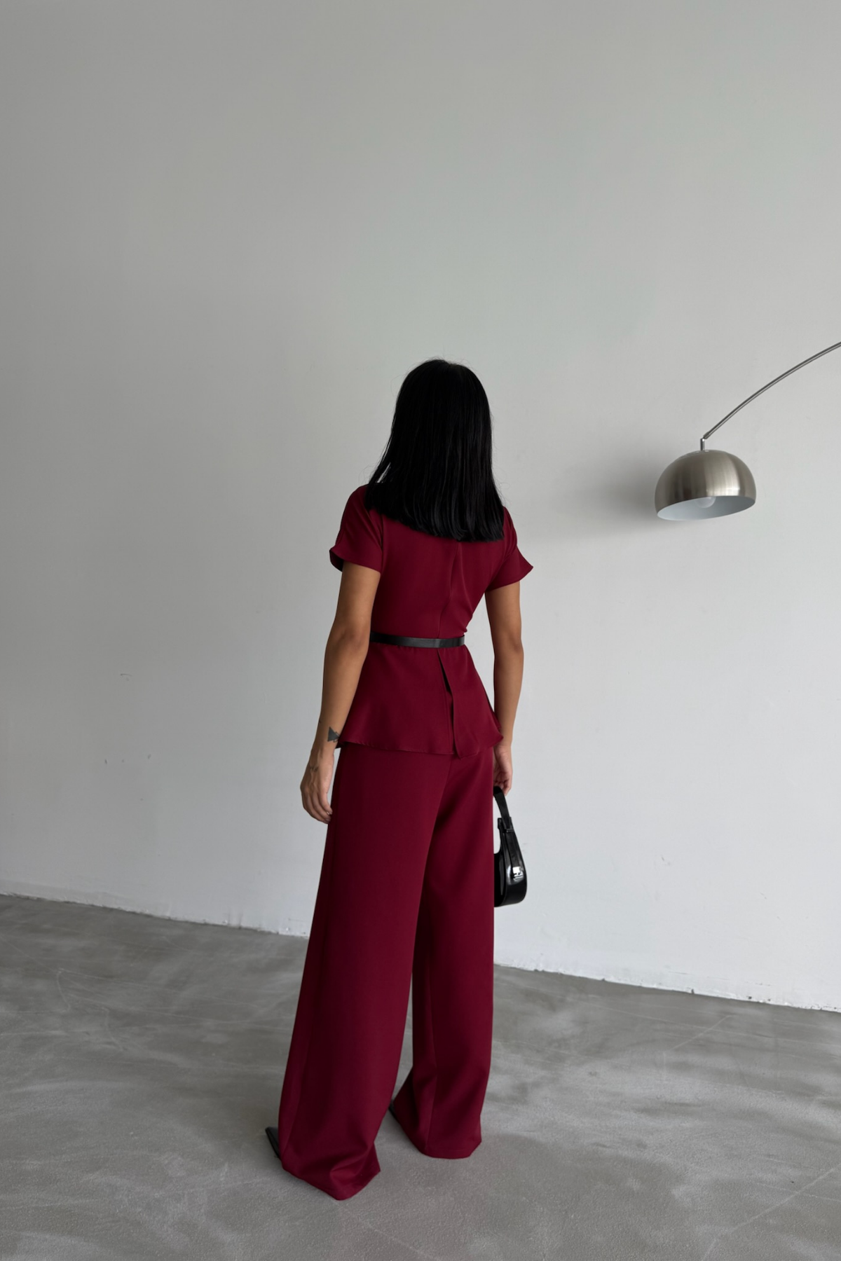 KISA KOL TASARIM TULUM - Bordo