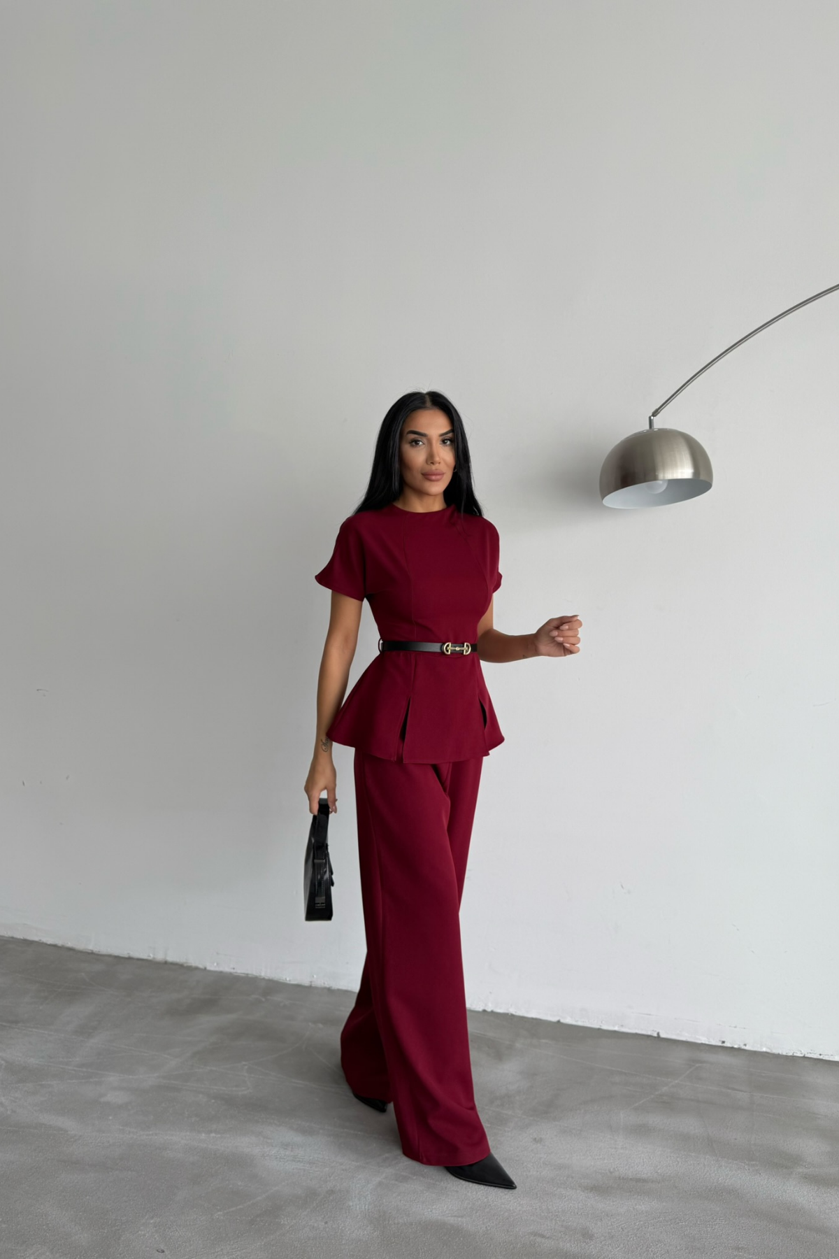 KISA KOL TASARIM TULUM - Bordo