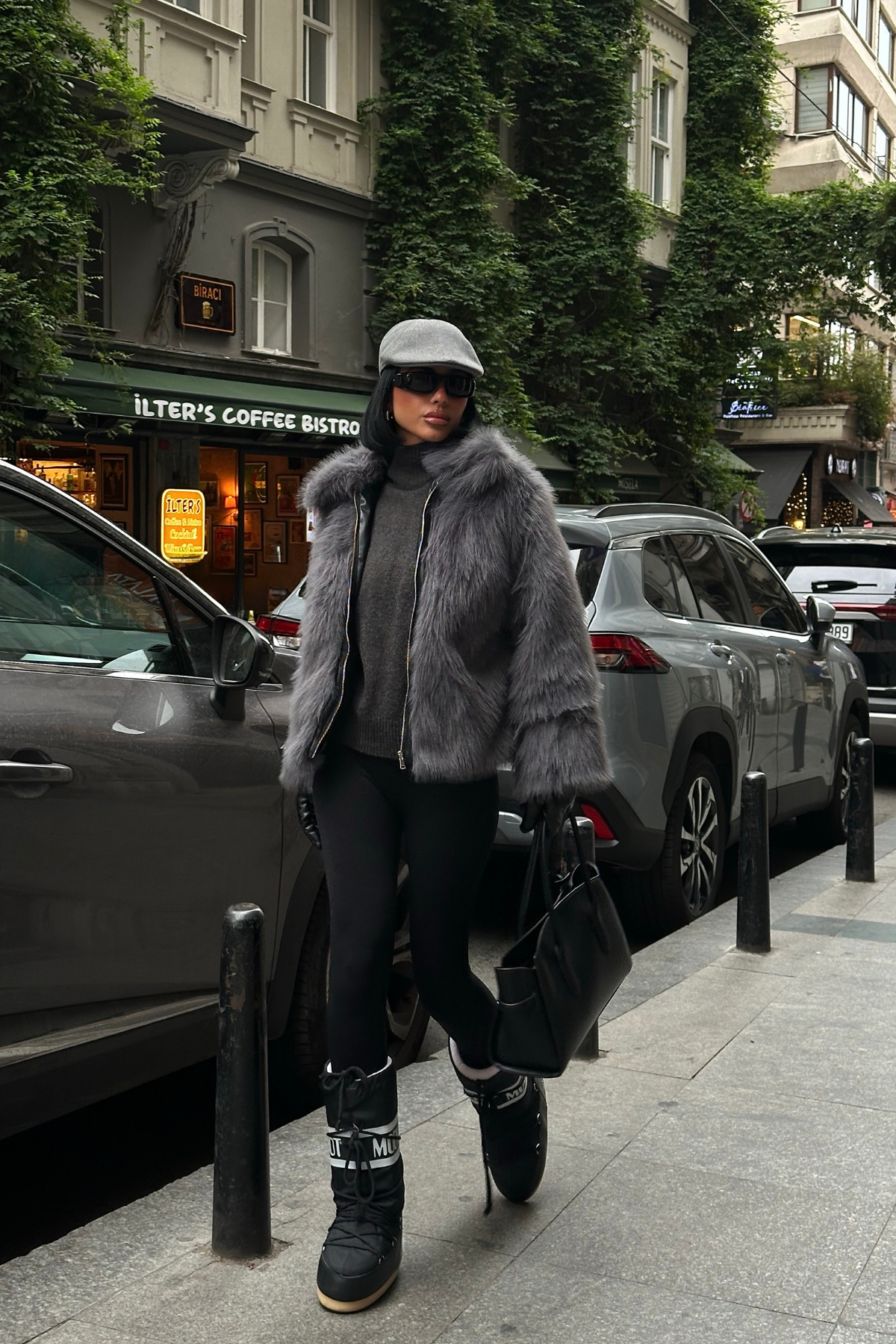 KISA KÜRK - Gri