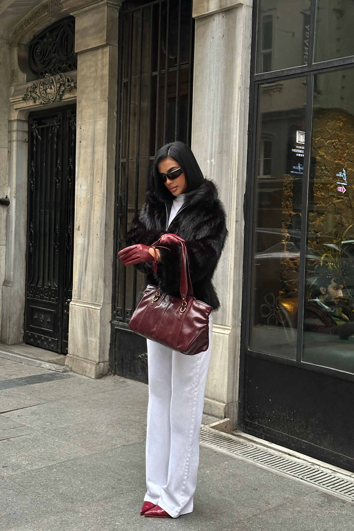 KISA KÜRK - Siyah