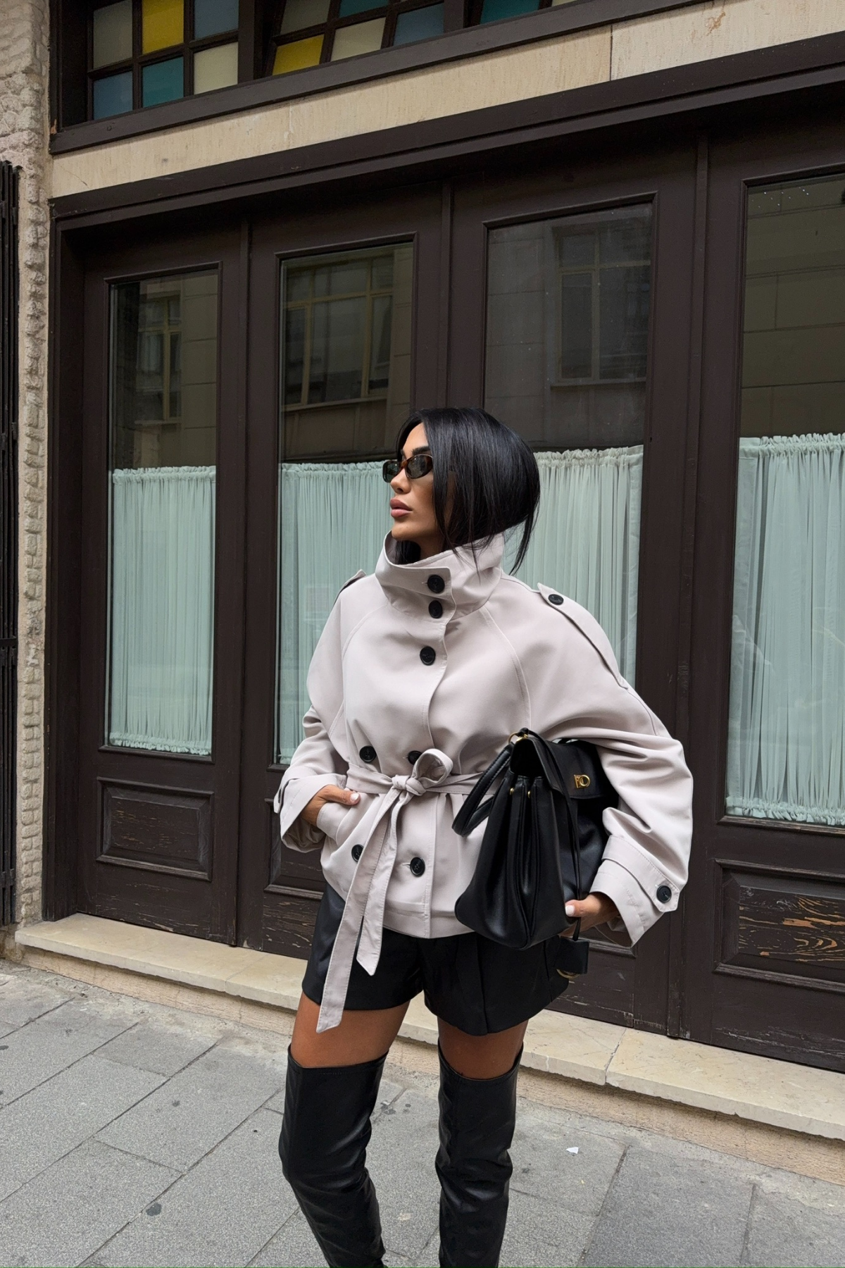 KISA  TRENCH BOĞAZLI - Taş