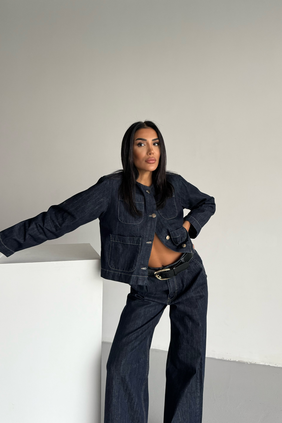 KOT PANTOLON LACİ SALAŞ - Lacivert