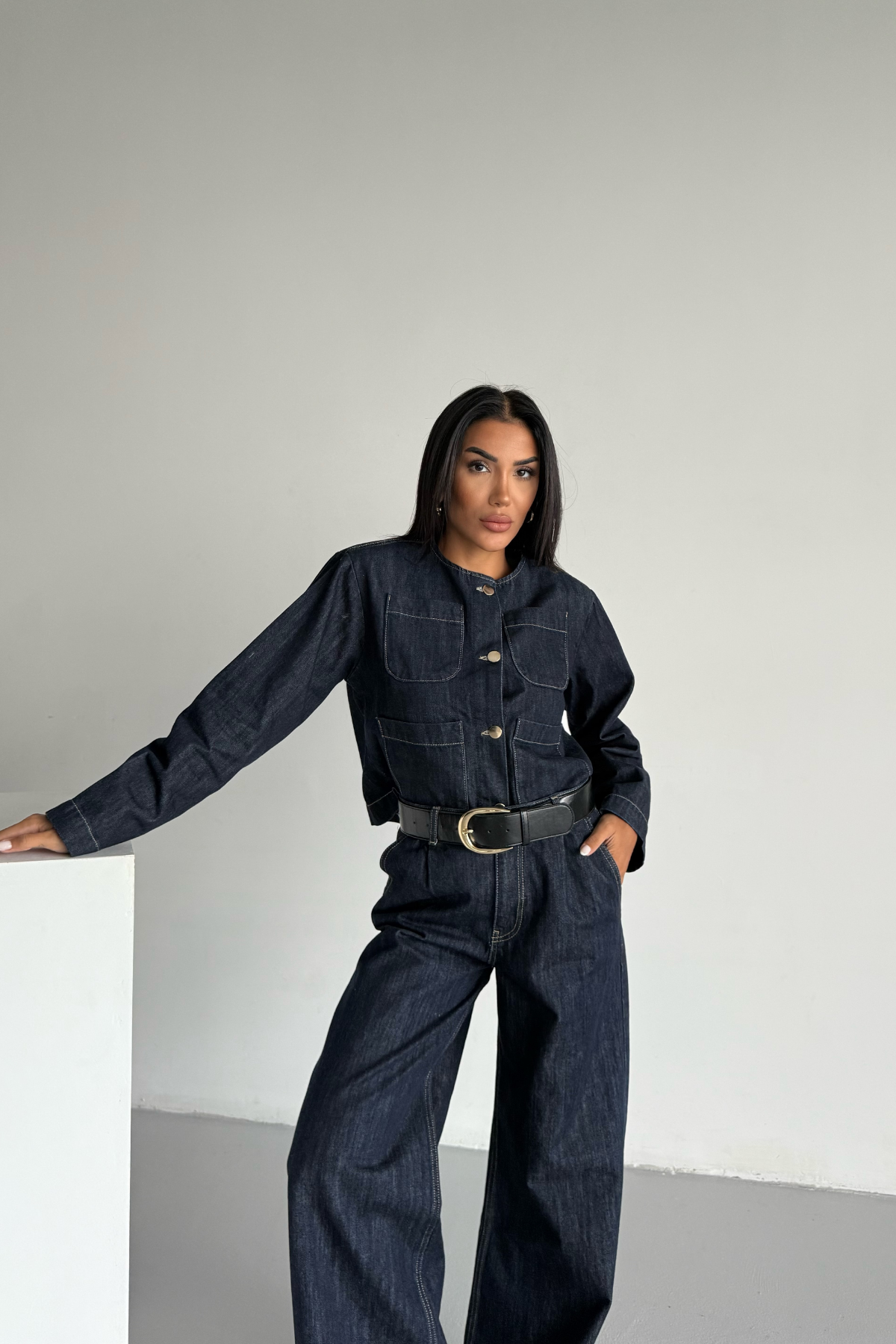 KOT PANTOLON LACİ SALAŞ - Lacivert