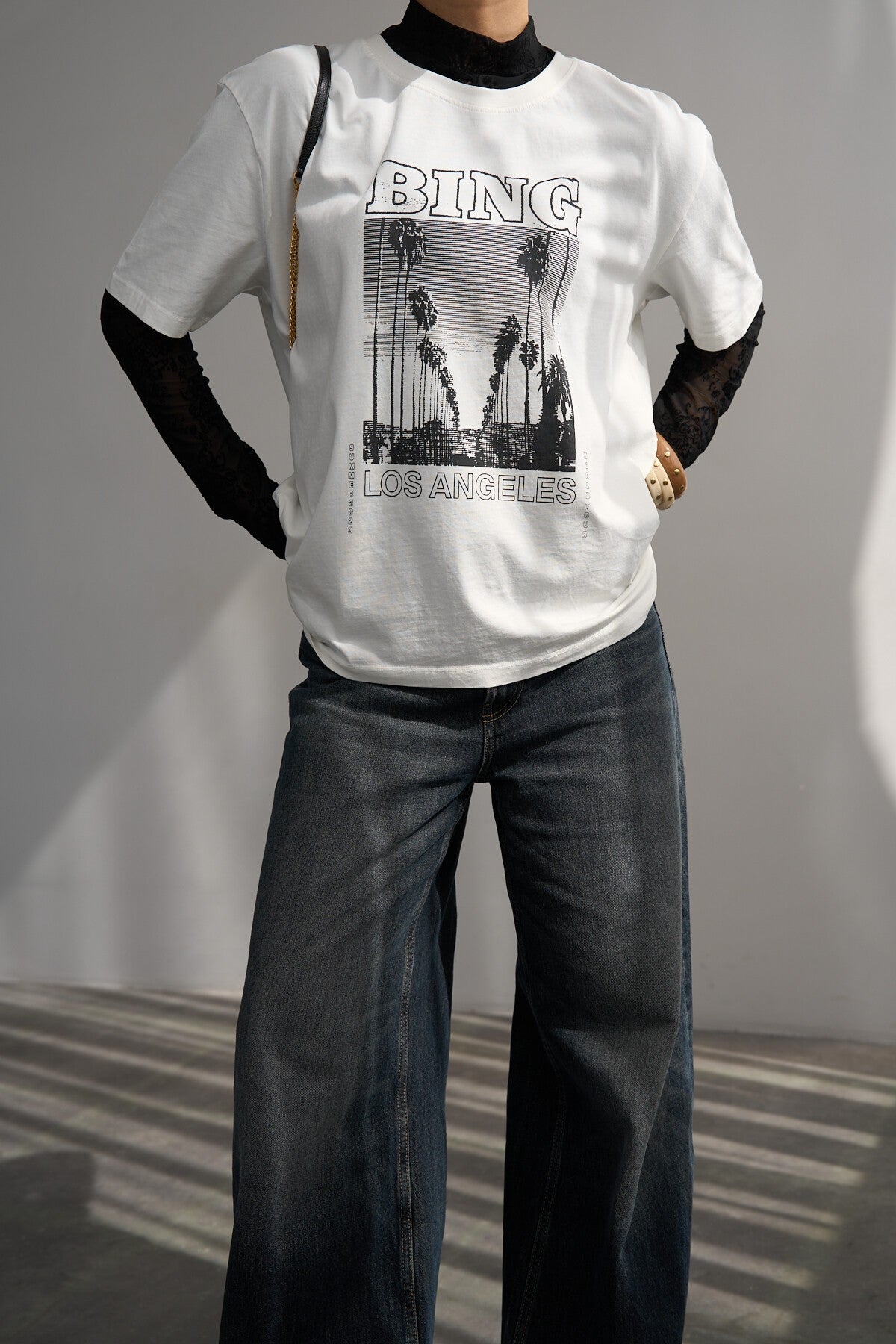 Cream Printed T-Shirt