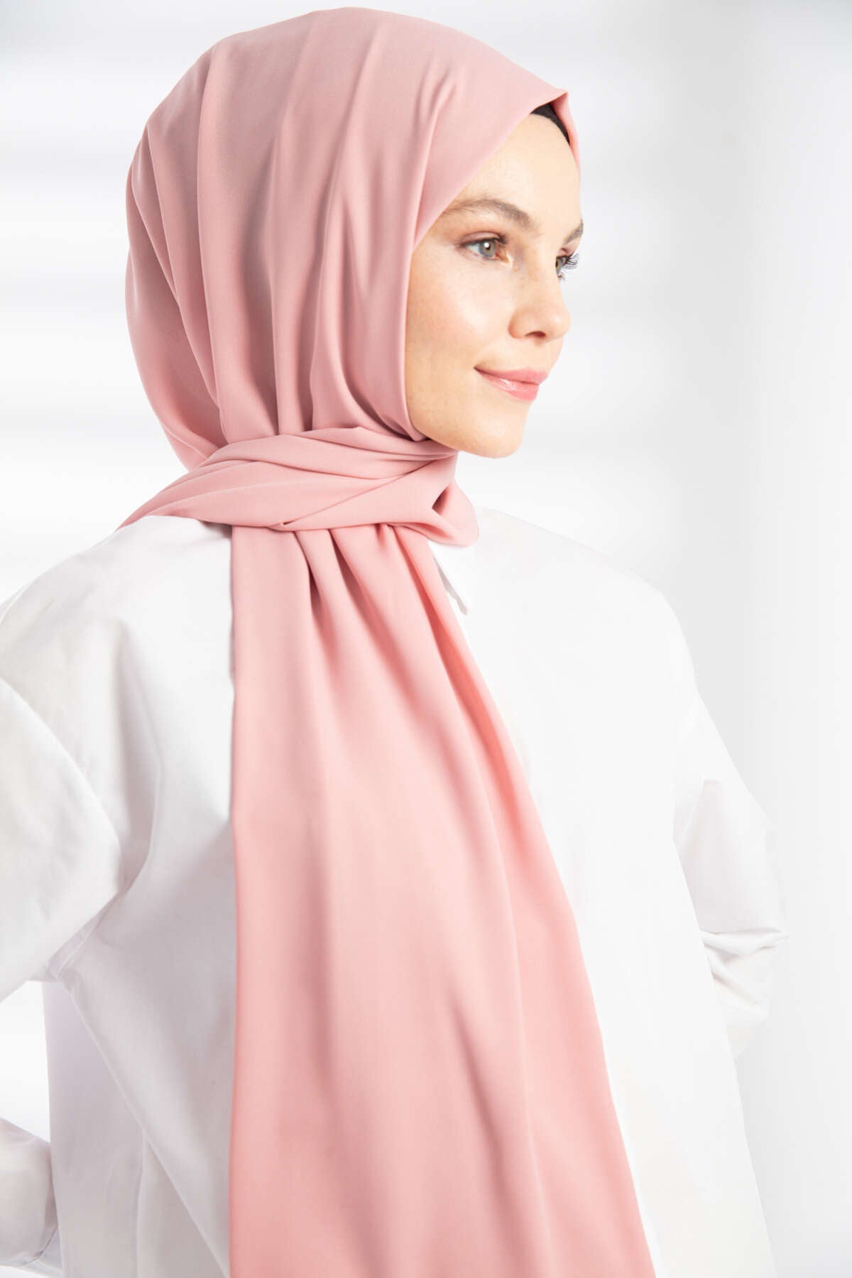 Krep Şal - Pembe