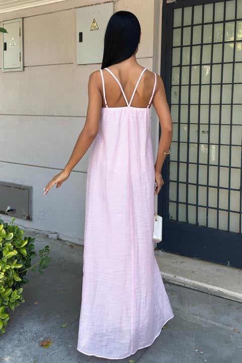 Lina Modal Askılı Elbise 2906