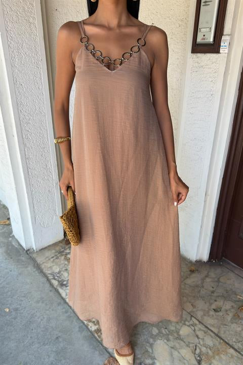 Lina Modal Askılı Elbise 2906