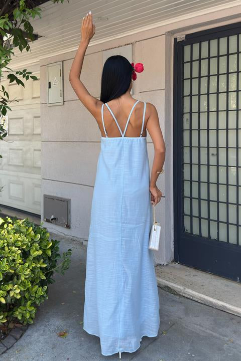 Lina Modal Askılı Elbise 2906