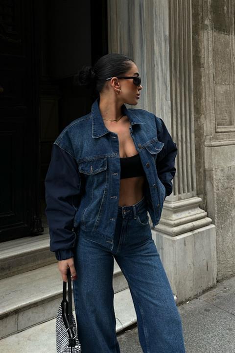 Lotte Oversize Denim Ceket 6064-08
