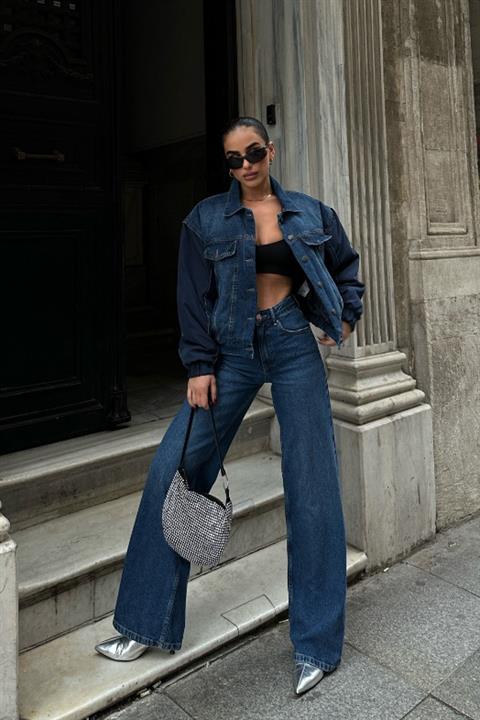 Lotte Oversize Denim Ceket 6064-08
