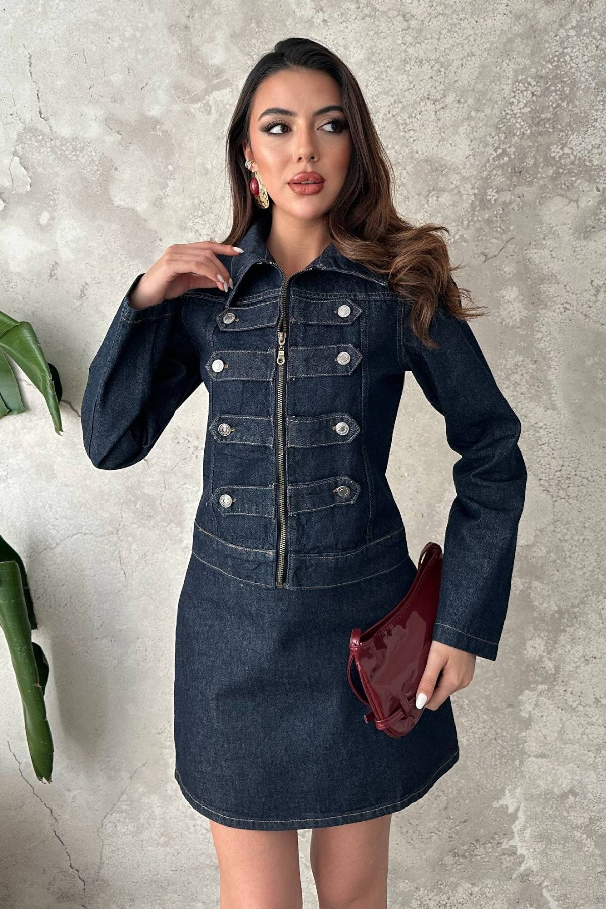 Mavi Denim İkili Takım