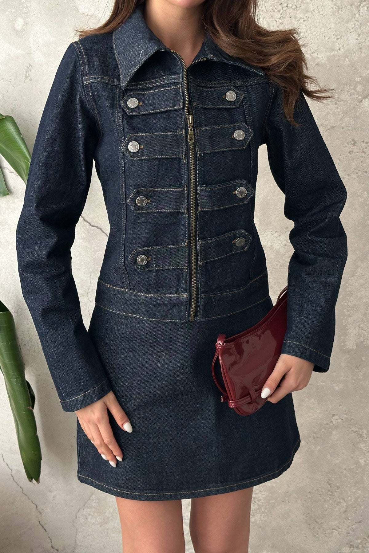 Mavi Denim İkili Takım