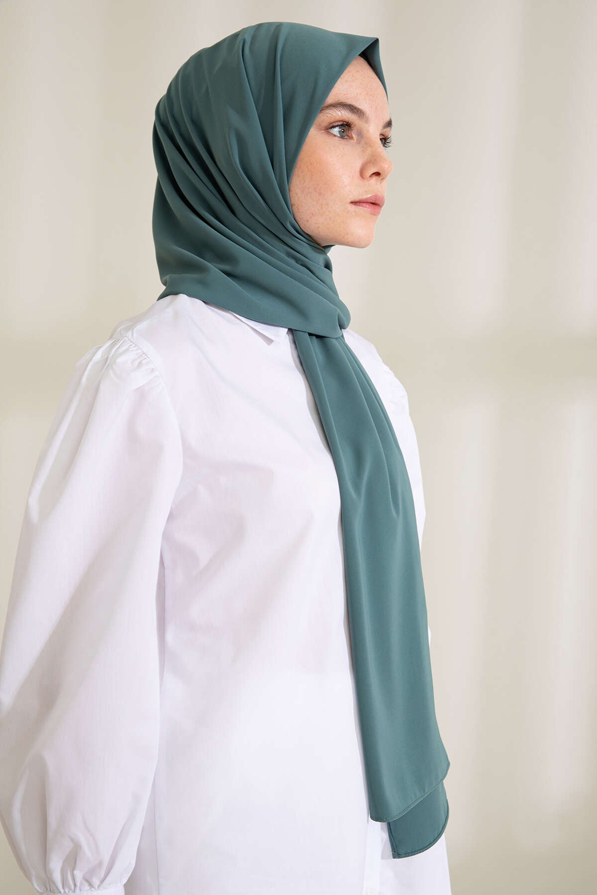 Medine İpeği Şal - Koyu Çağla