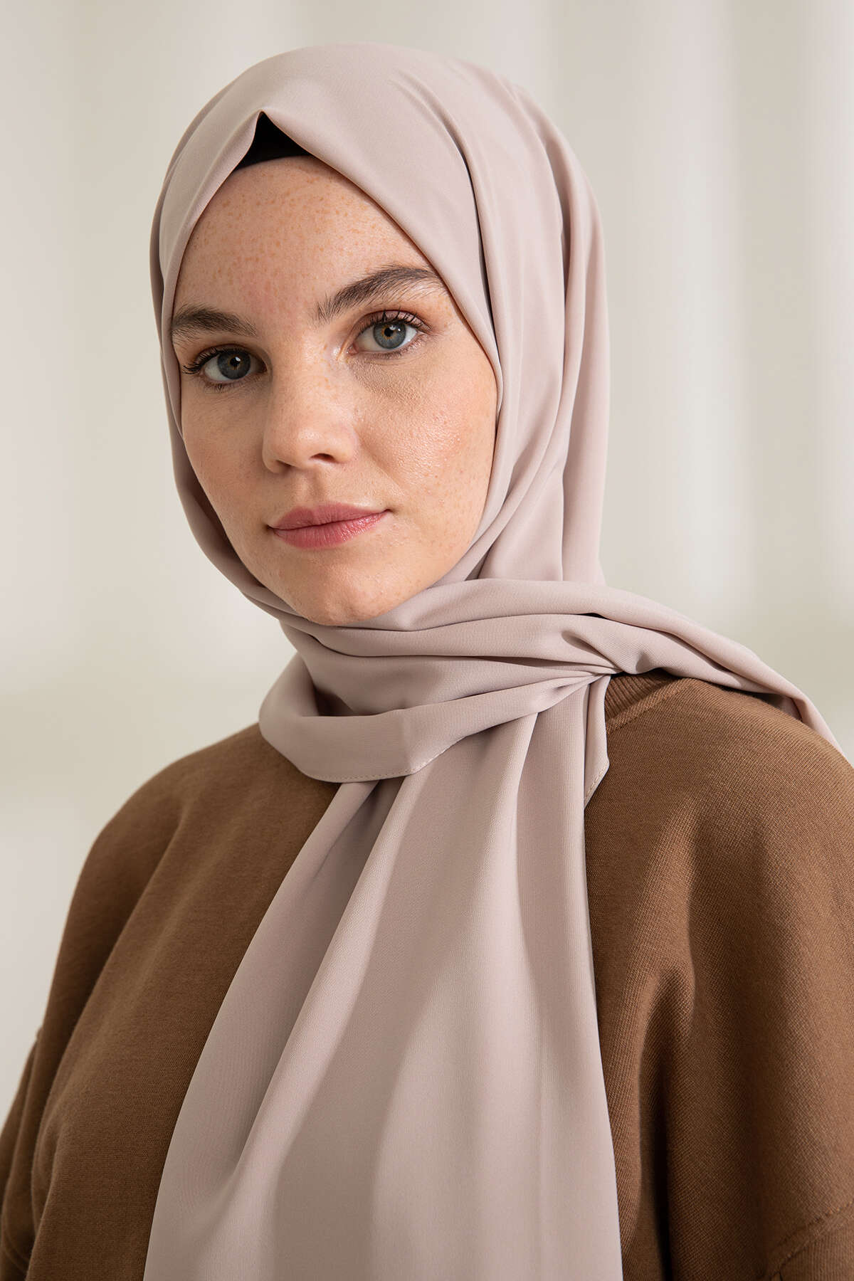 Medine İpeği Şal - Latte