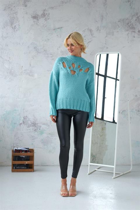 Midred Cut Out Triko Kazak 1200-09