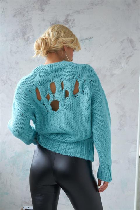 Midred Cut Out Triko Kazak 1200-09