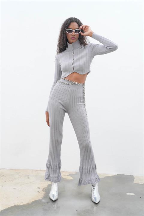 Mita Örme İkili Takım 9883 GRİ STD