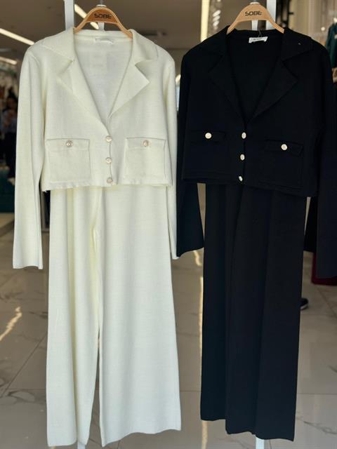 Nancy Kruveze Yaka Crop Takım 9954 - 25