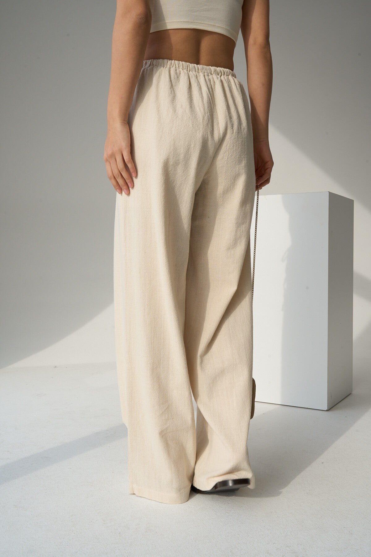 Naturel Keten Pantolon