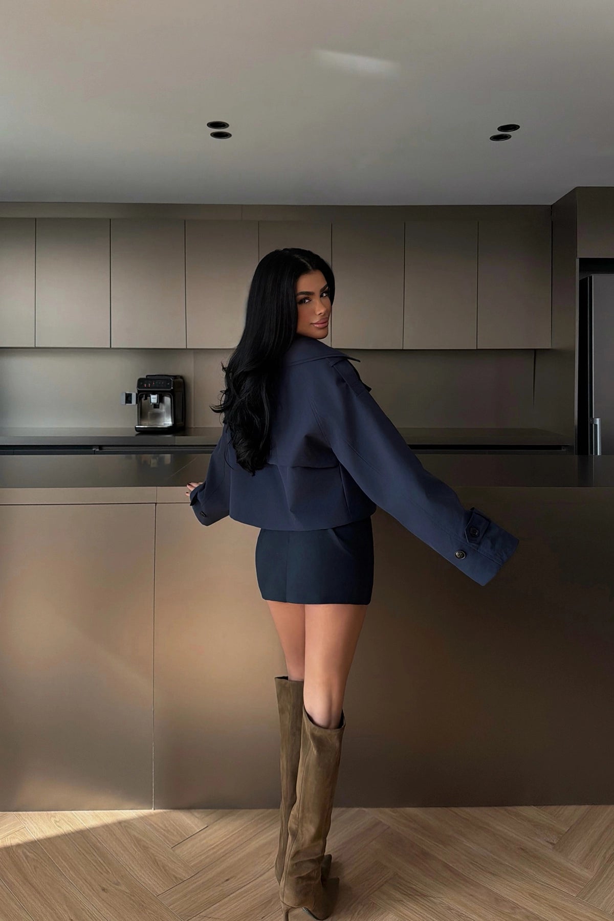 Lacivert Klarris Trençkot