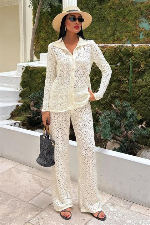 Odette Ajurlu Triko Pantolon Takım 9934