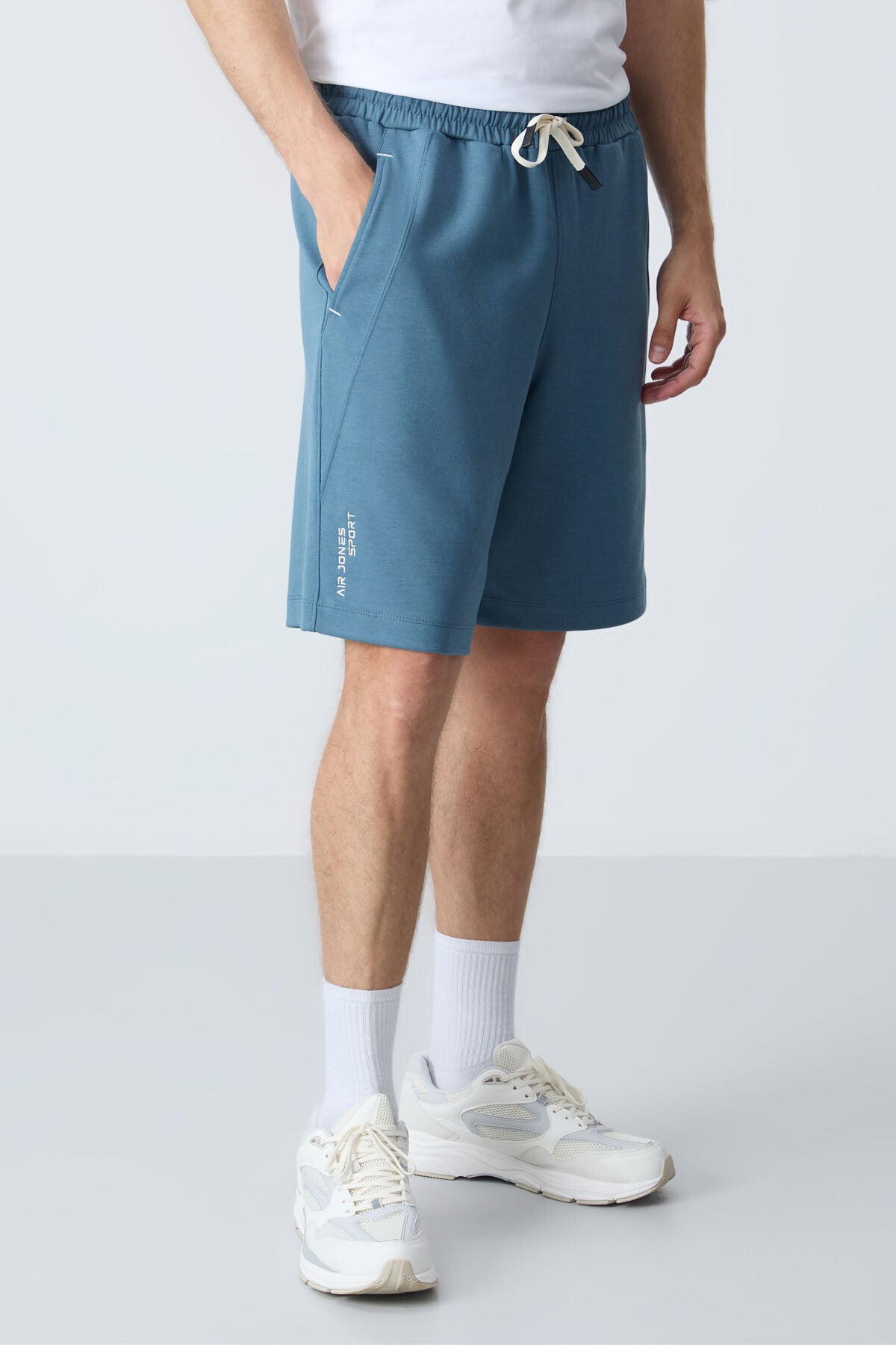 Orman yeşili Pamuklu Kalın Yumuşak Dokulu Standart  Fit Basic Erkek Şort  - 81278