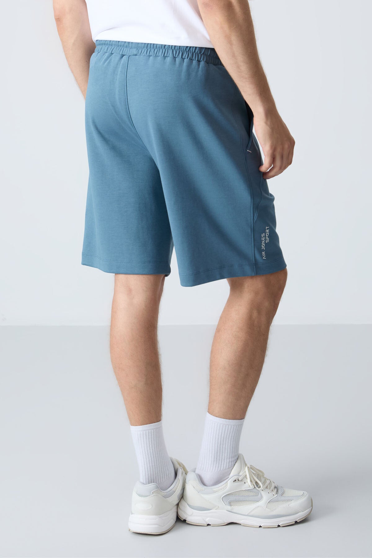 Orman yeşili Pamuklu Kalın Yumuşak Dokulu Standart  Fit Basic Erkek Şort  - 81278