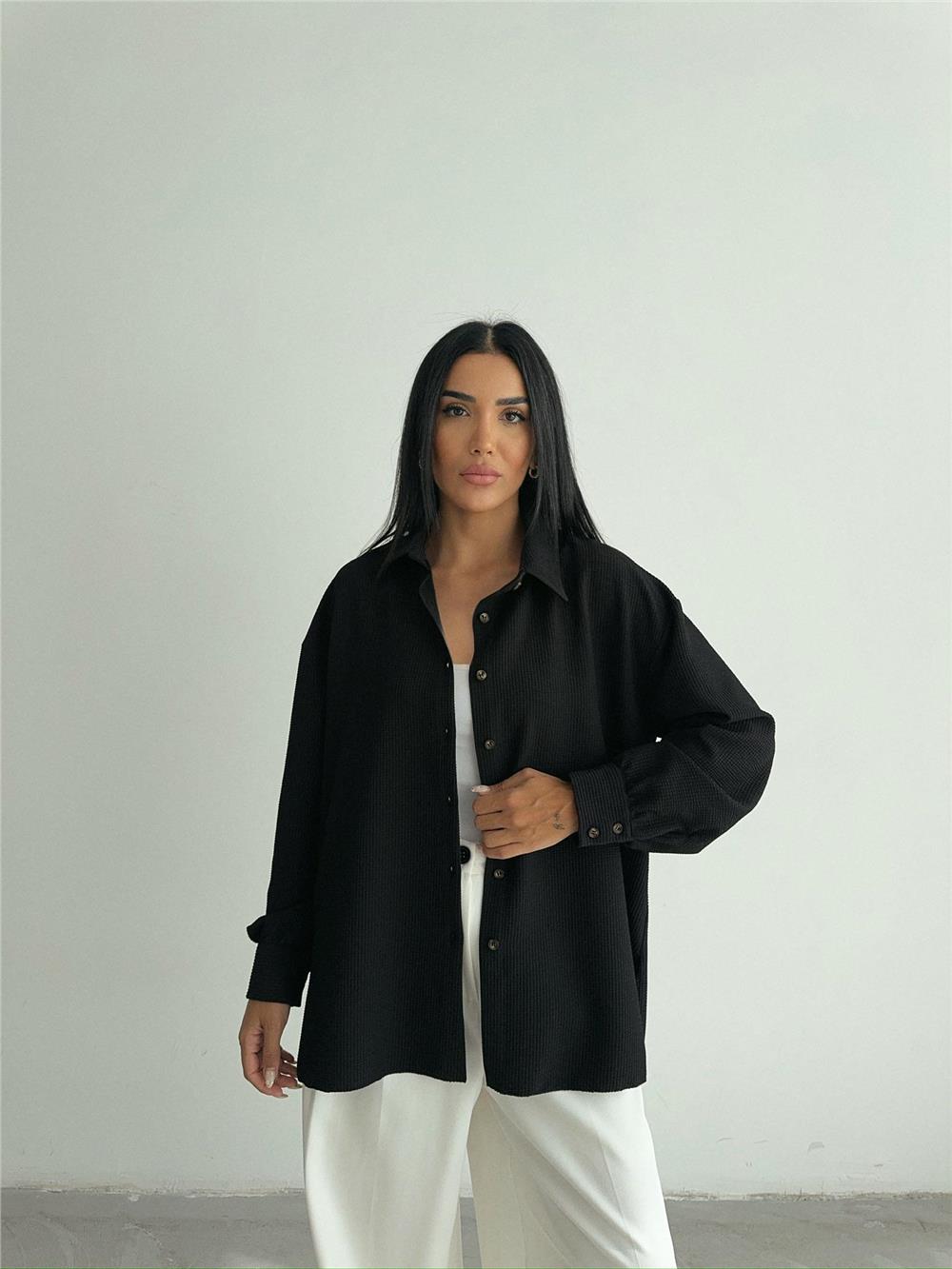 OTTOMAN GÖMLEK - Siyah