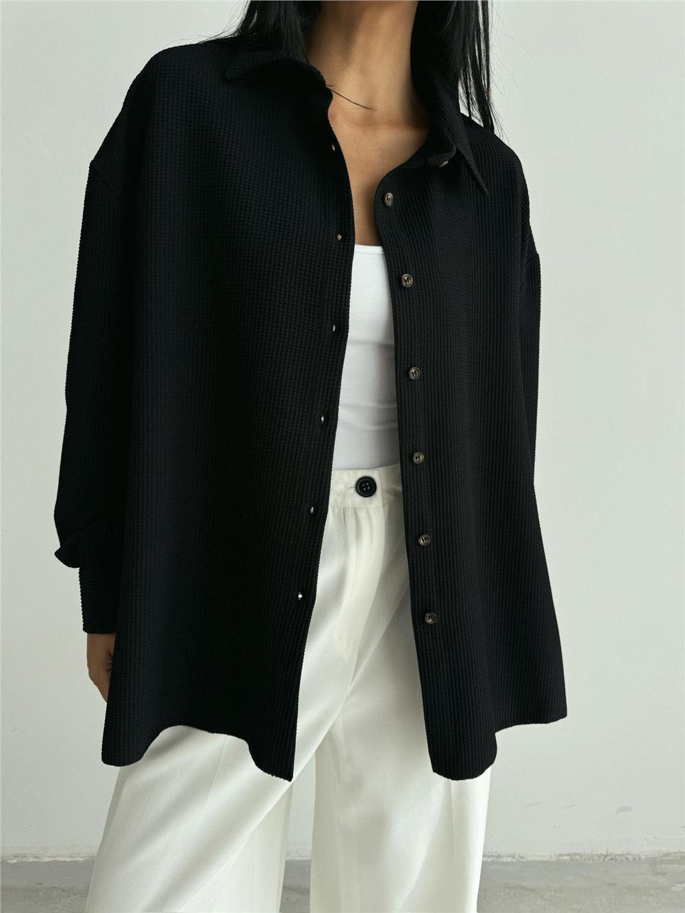 OTTOMAN GÖMLEK - Siyah