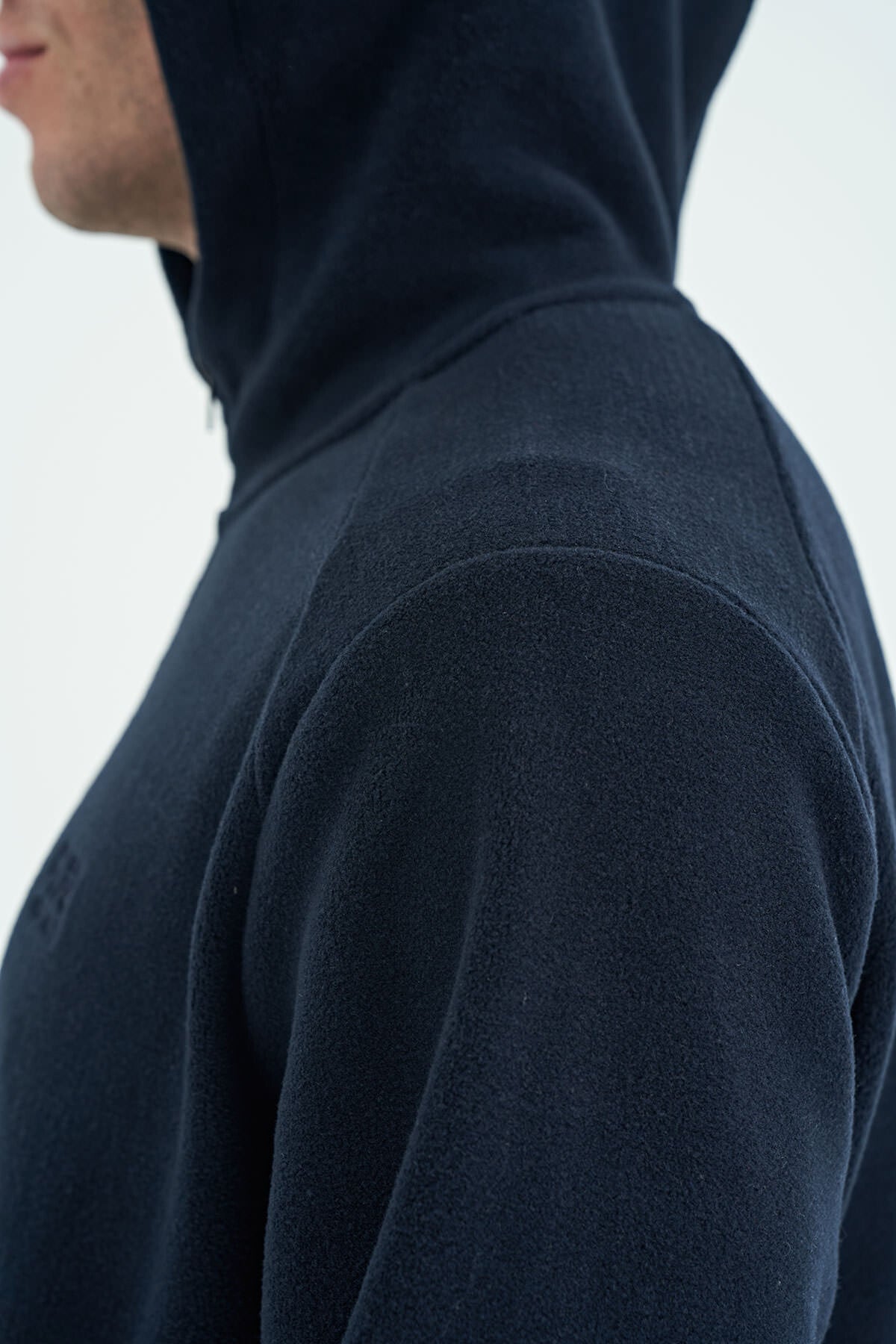 Hektor Lacivert Kapüşonlu Polar Erkek Eşofman Takım - 85227