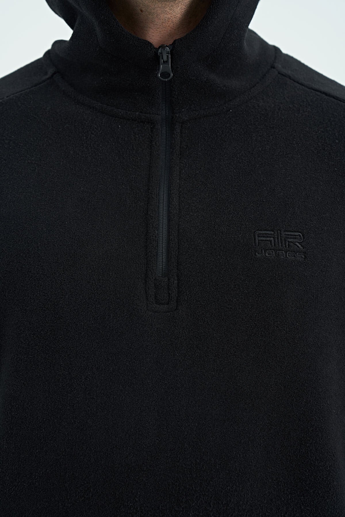 Hektor Siyah Kapüşonlu Polar Erkek Eşofman Takım - 85227