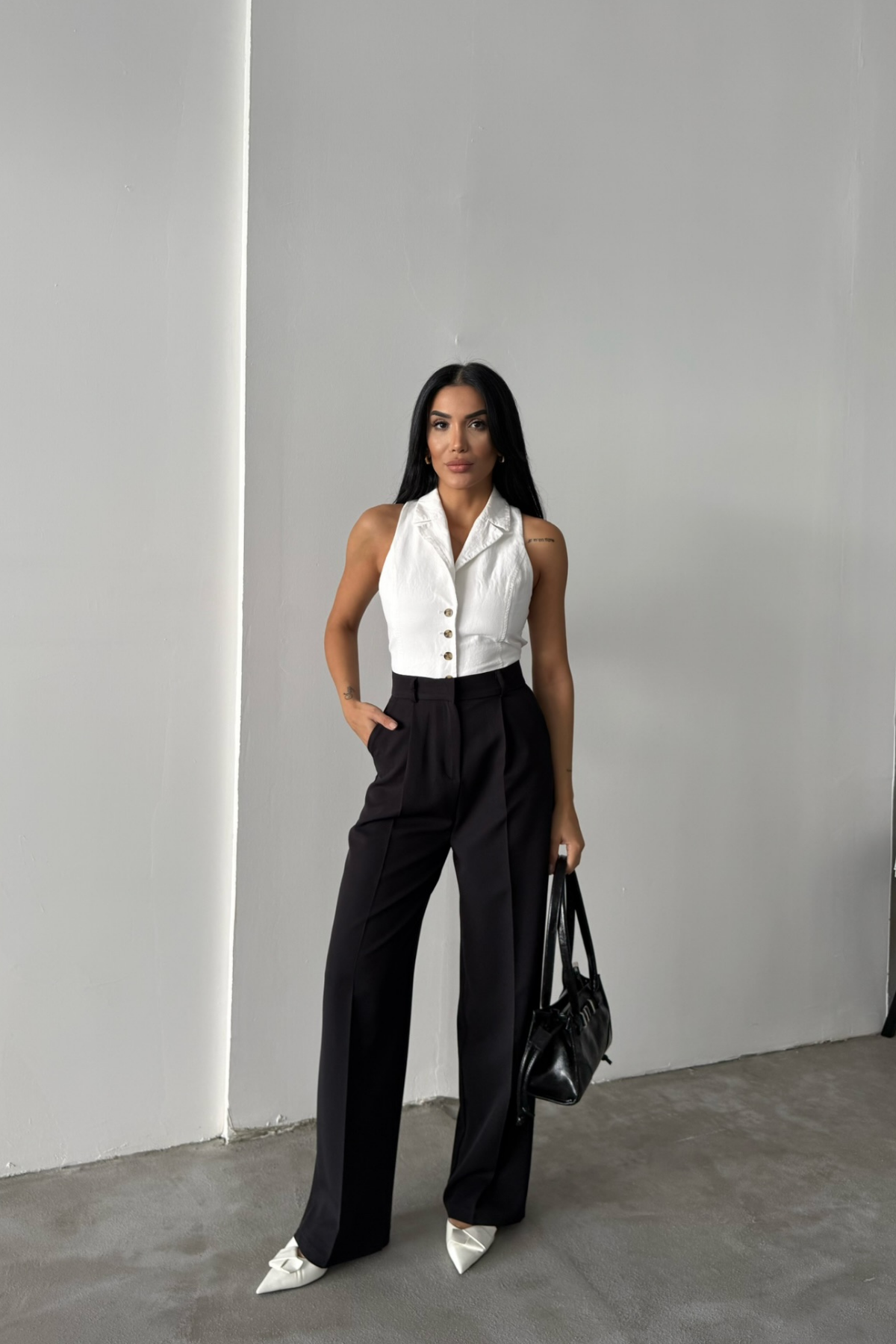 PALAZZO PANTOLON - Siyah