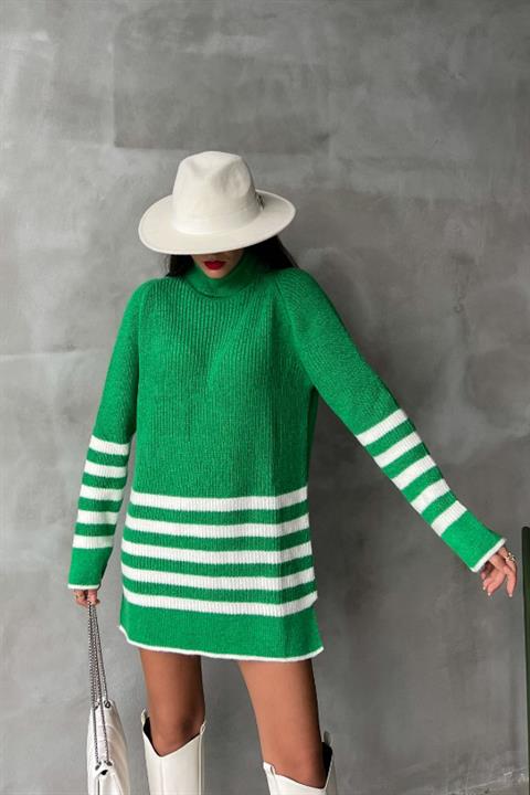 Palgen Çizgili Oversize Kazak 1195-09 BENETTON STD