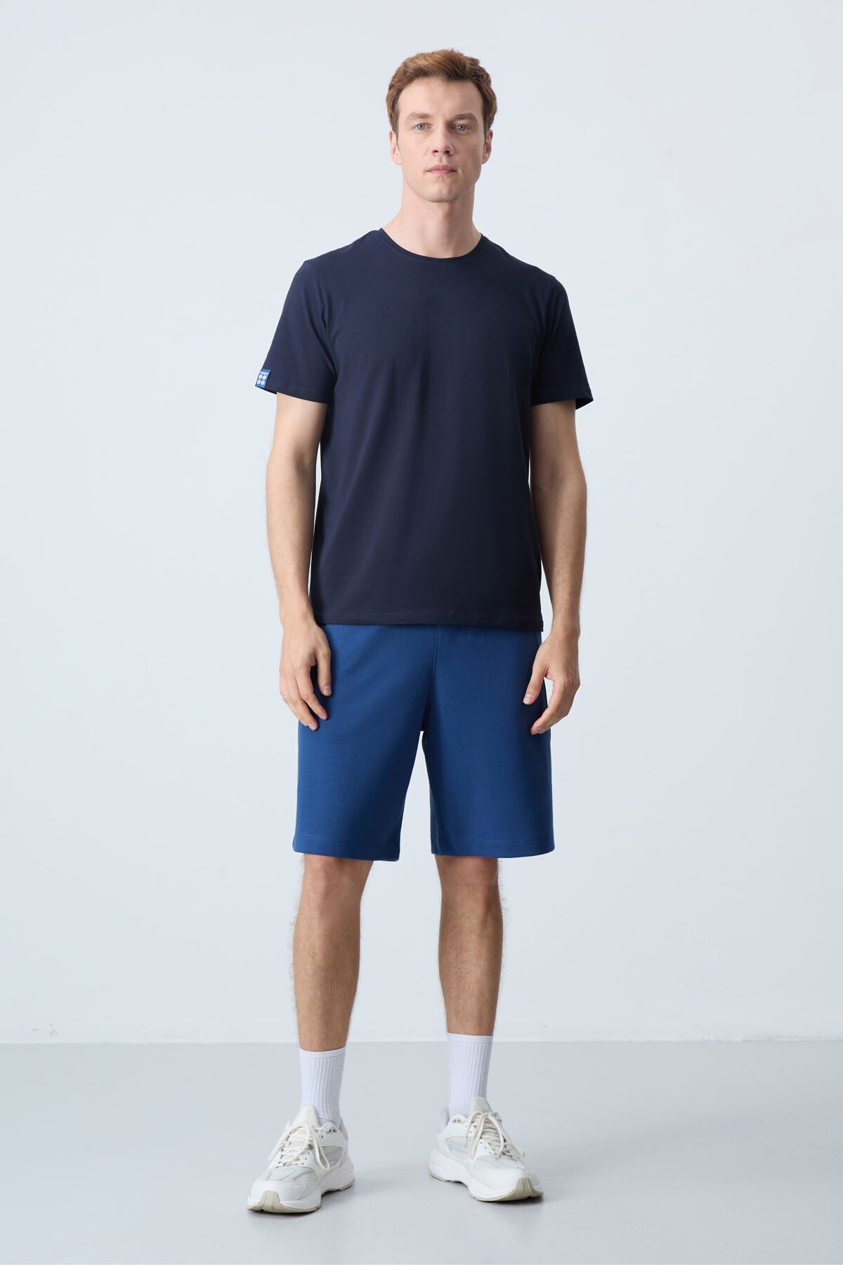 Parlament Pamuklu Kalın Yumuşak Dokulu Standart Fit Basic Erkek Şort  - 81278