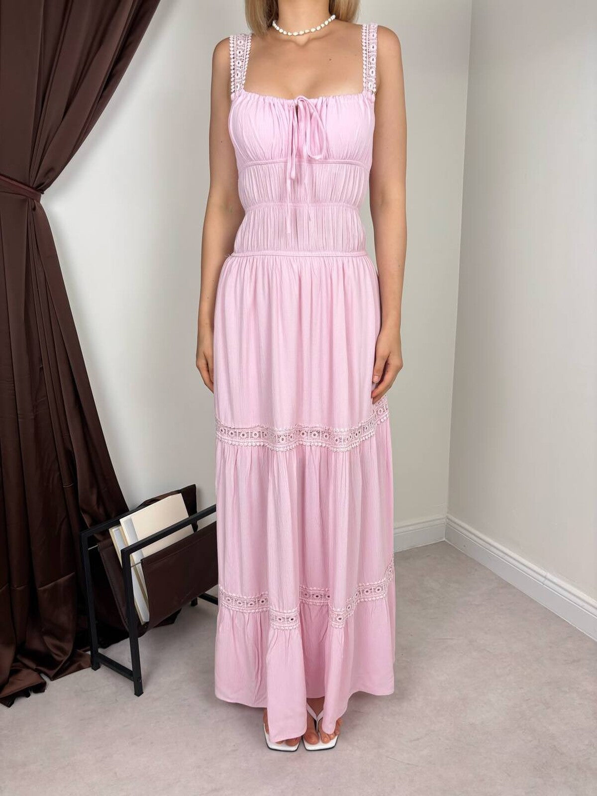 PEMBE 1146 ELBİSE