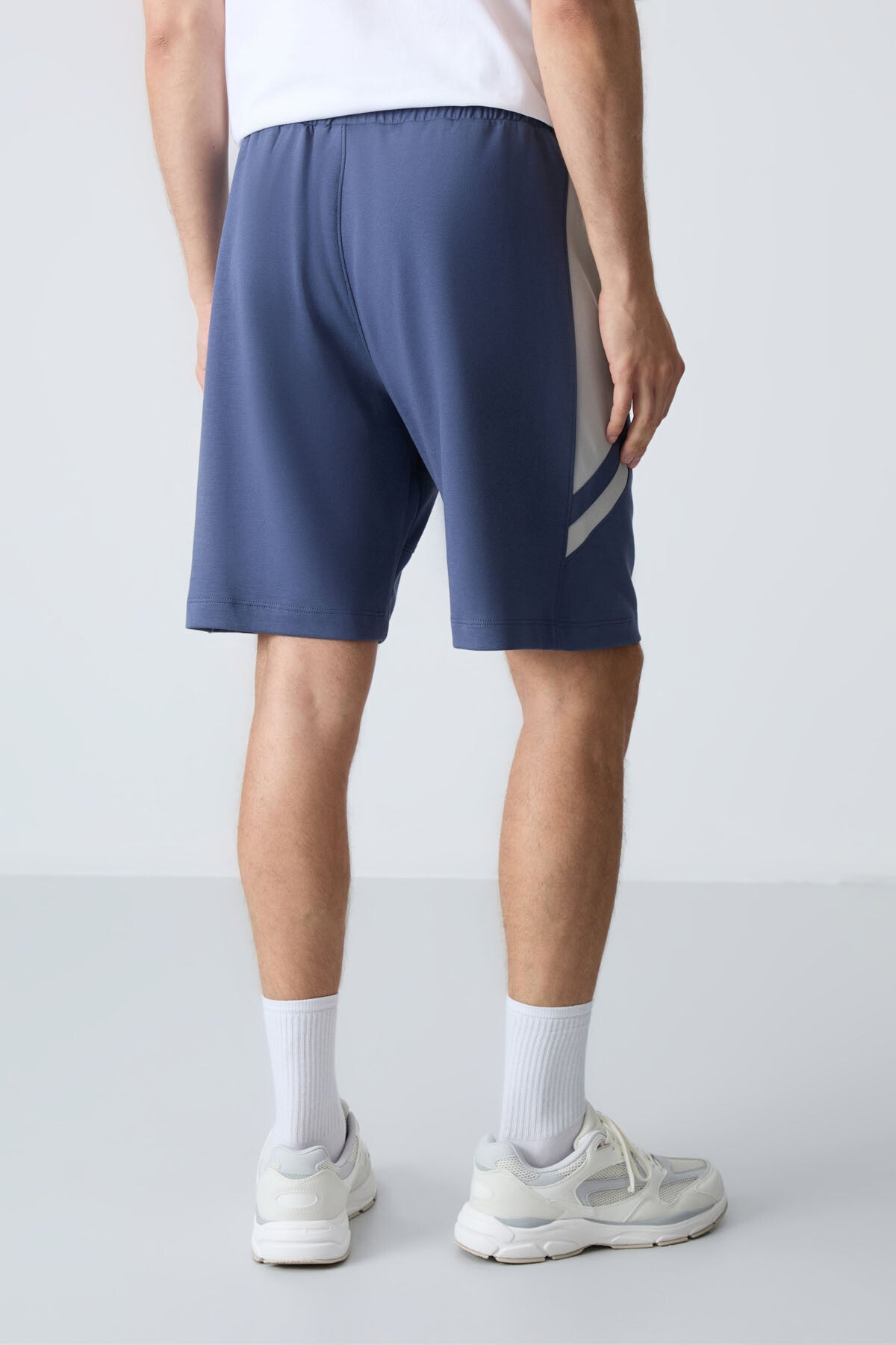 Petrol Pamuklu Kalın Yumuşak Dokulu Standart Fit Basic Erkek Şort  - 81281