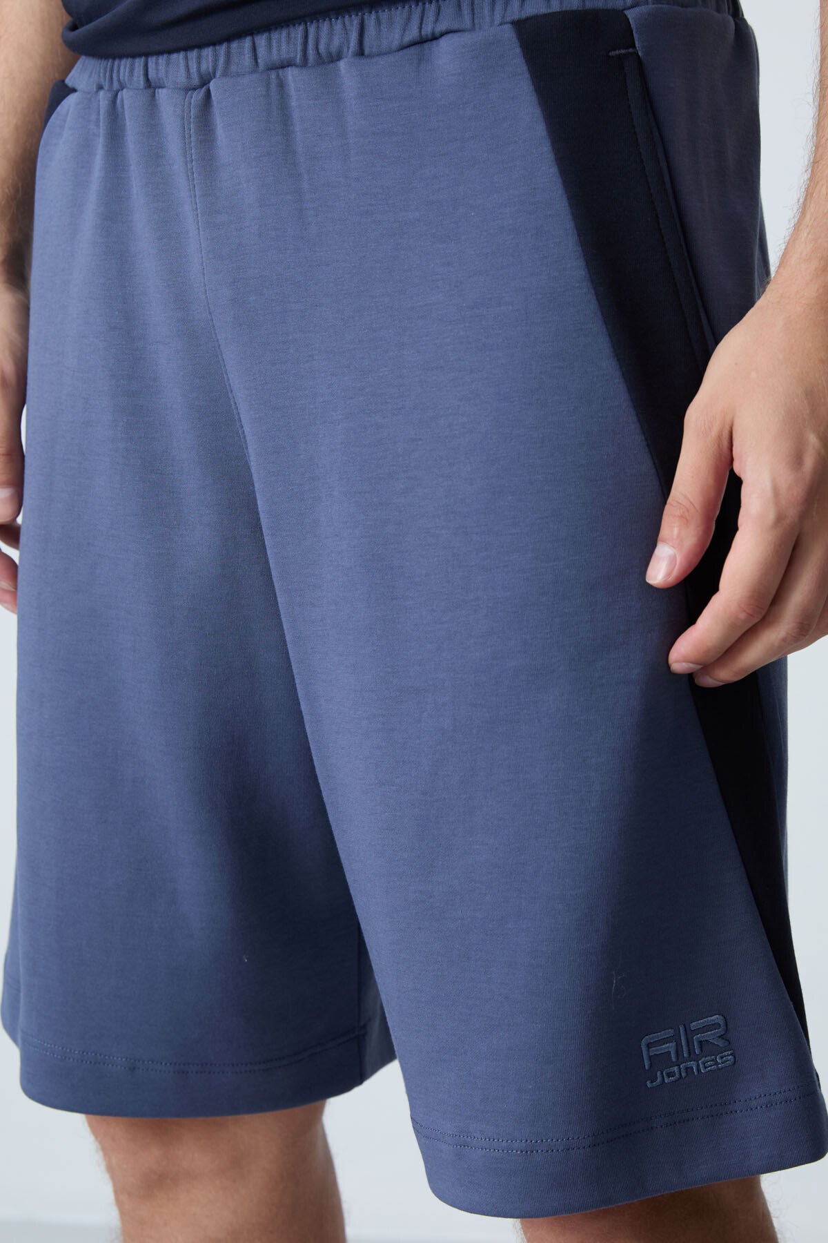 Petrol Pamuklu Kalın Yumuşak Dokulu Standart  Fit Basic Erkek Şort  - 81280