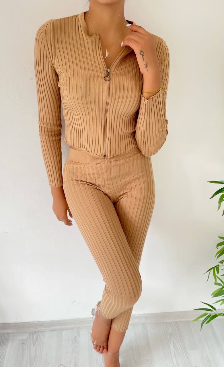 Saphire Fermuarlı Triko Takım 846