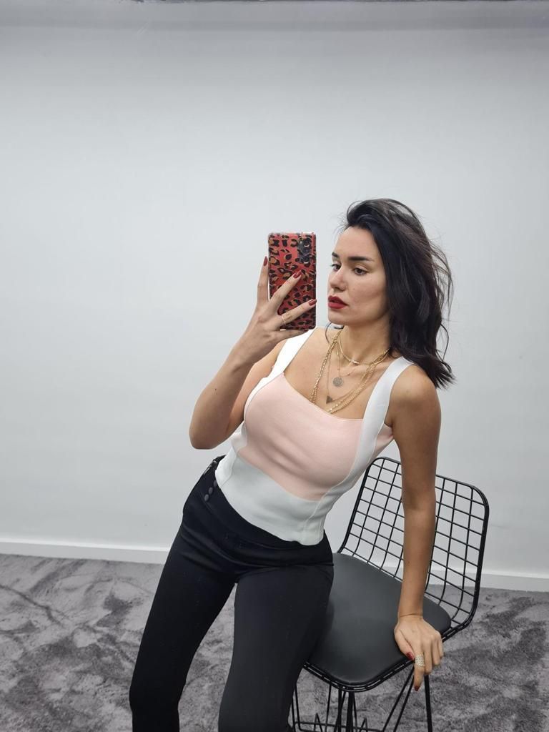 Kalın Askılı Crop