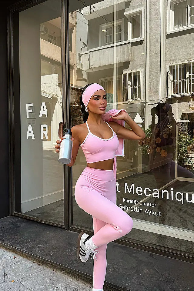Pembe 4 lü Yoga Set