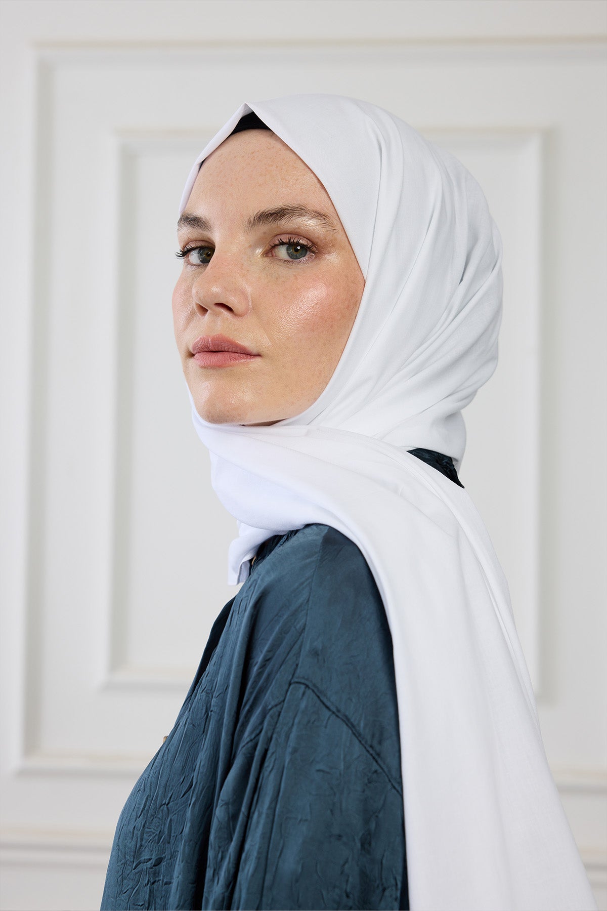 Pure Pamuk Şal - Beyaz
