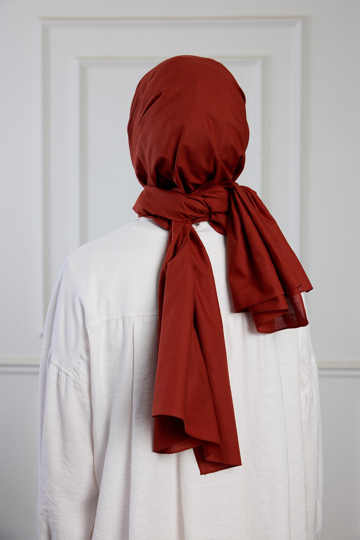 Pure Pamuk Şal - Kiremit