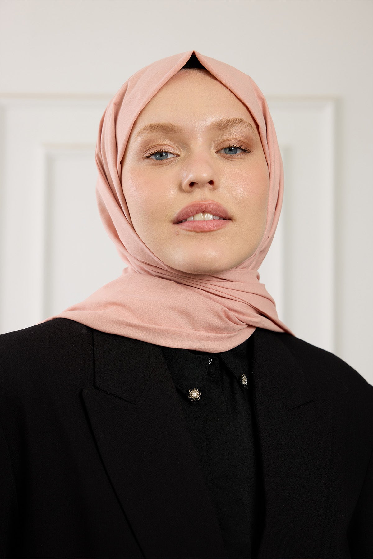 Pure Pamuk Şal - Nude Pembe