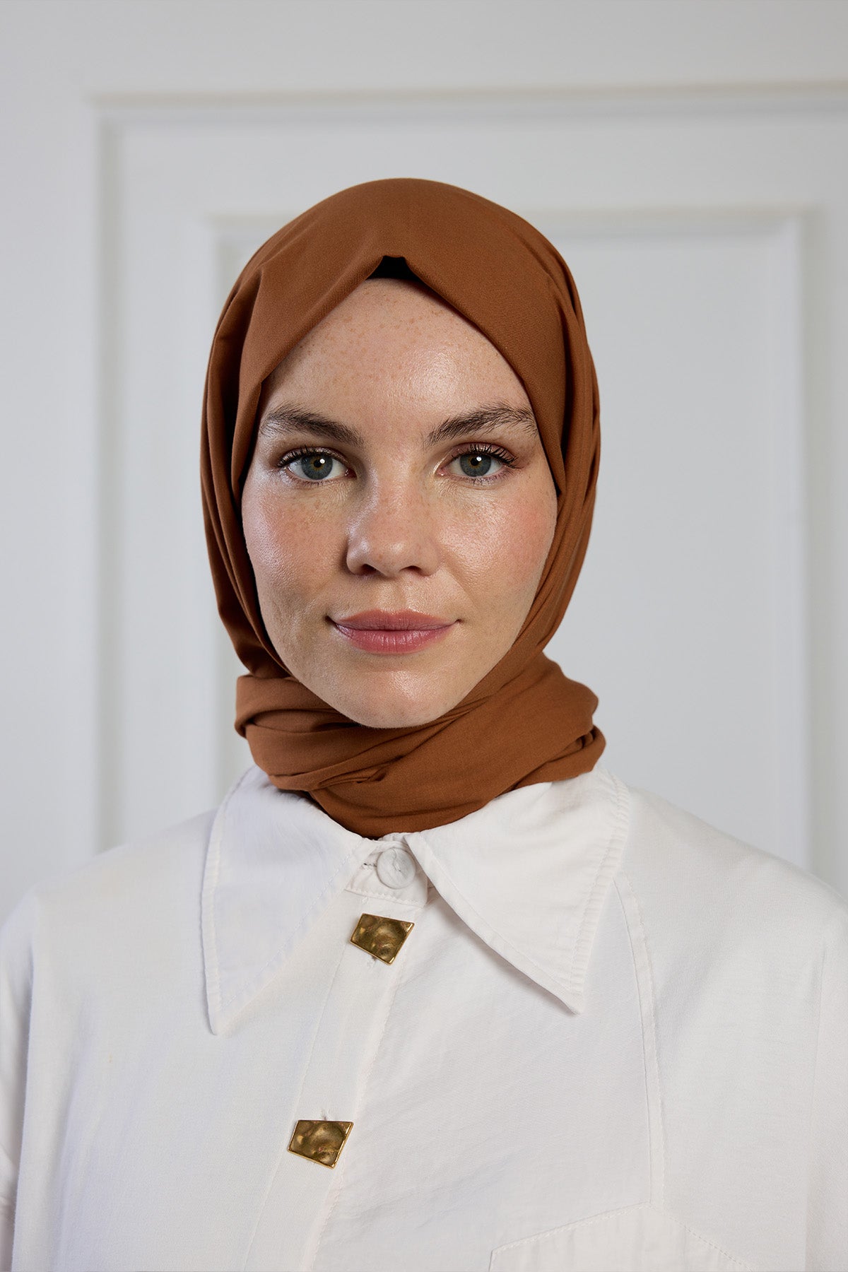 Pure Pamuk Şal - Taba