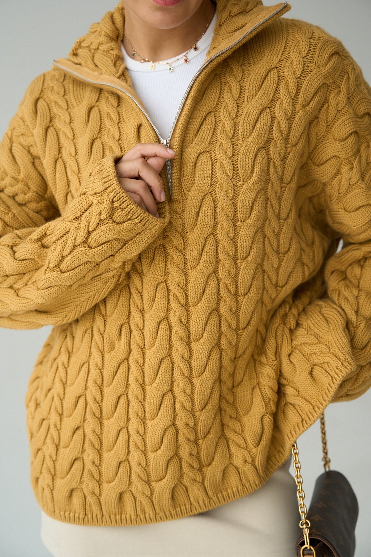 Dore Cable Knit Sweater