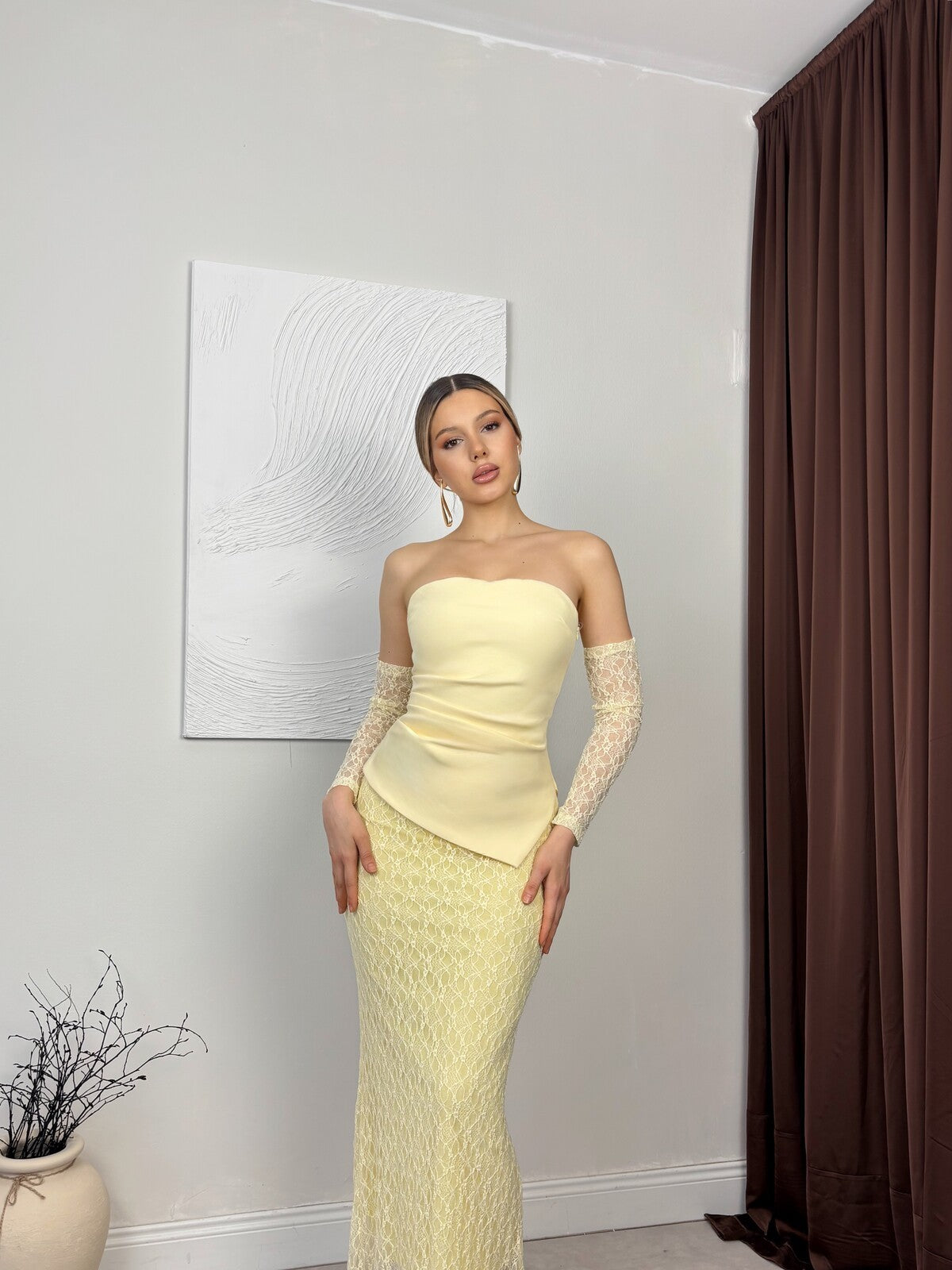 SARI 20195 ELBİSE