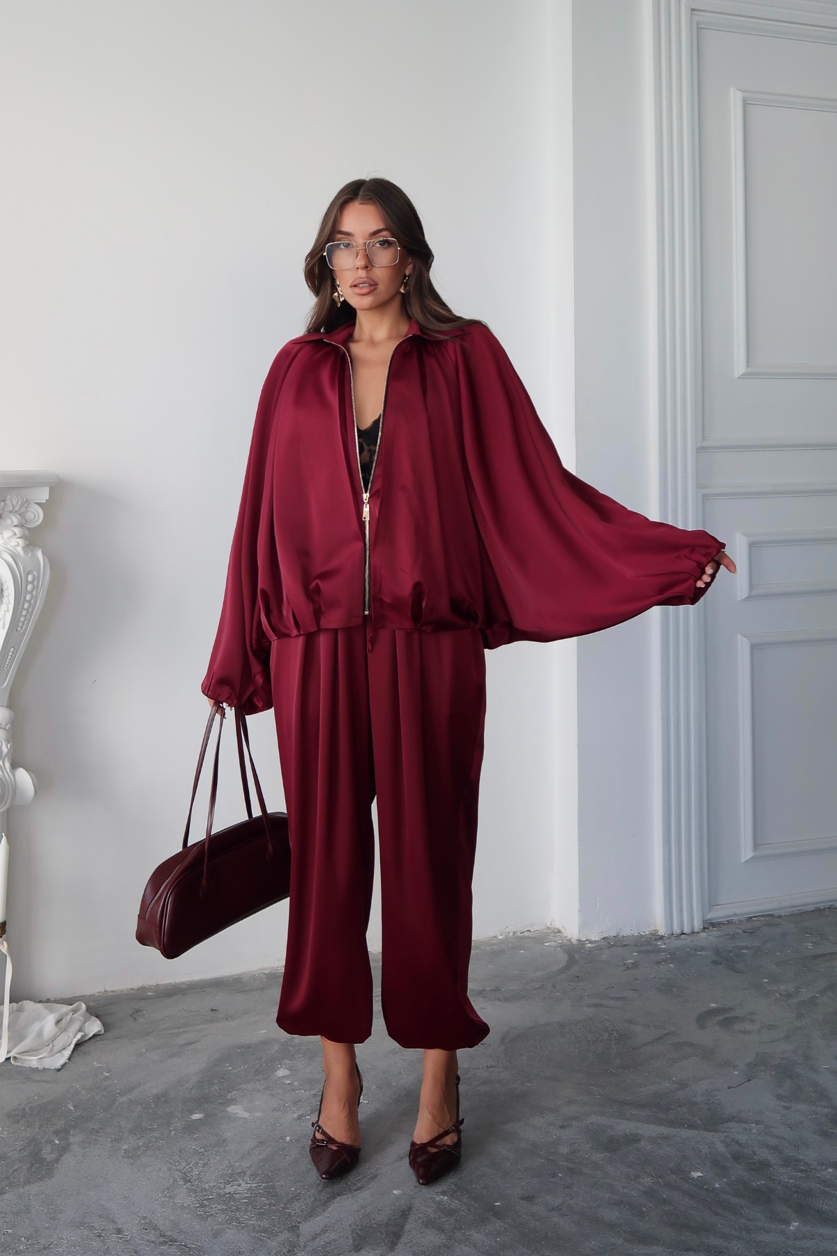 SATEN BOMBER - Bordo