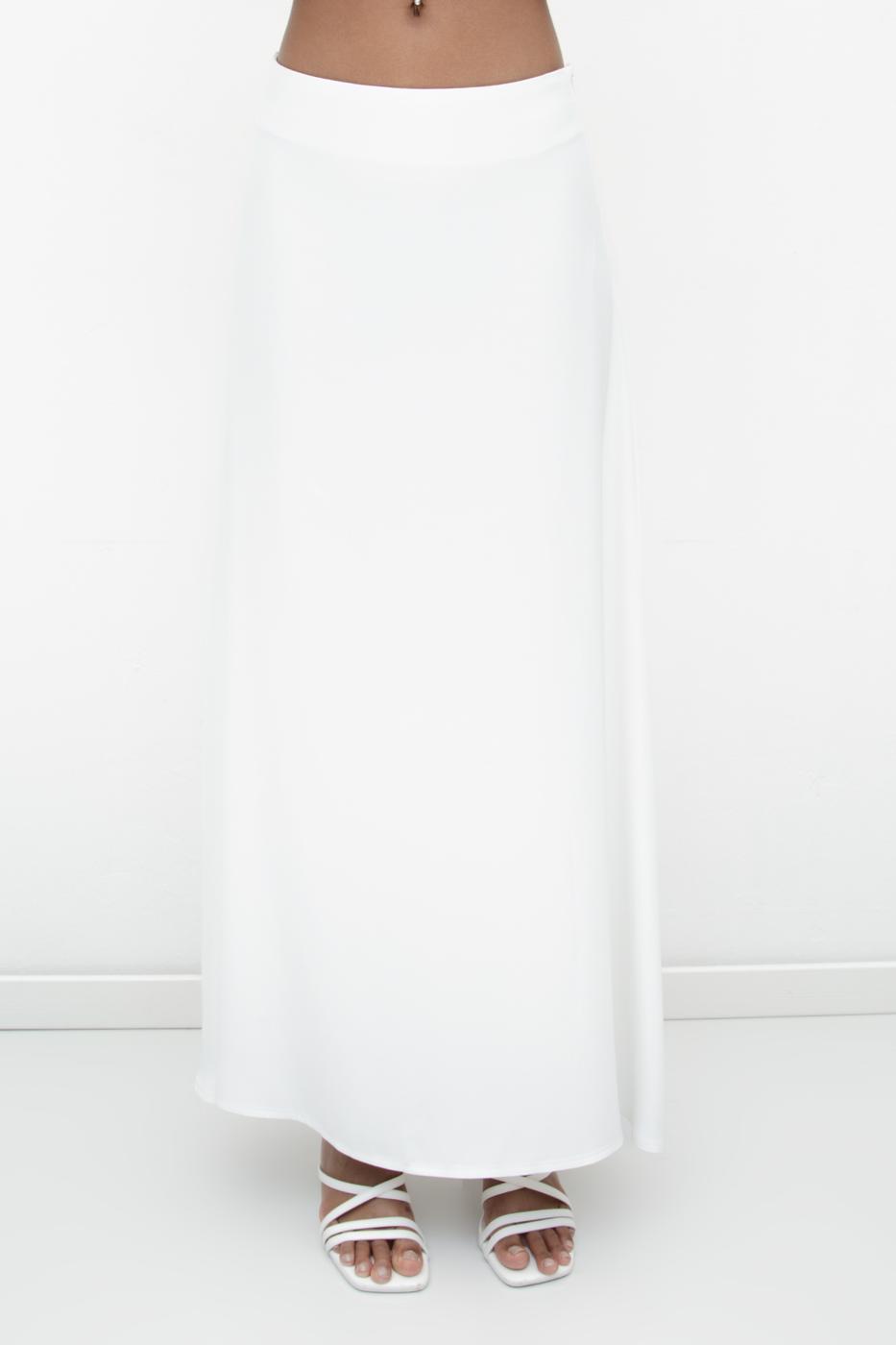 Satin Midi Skirt