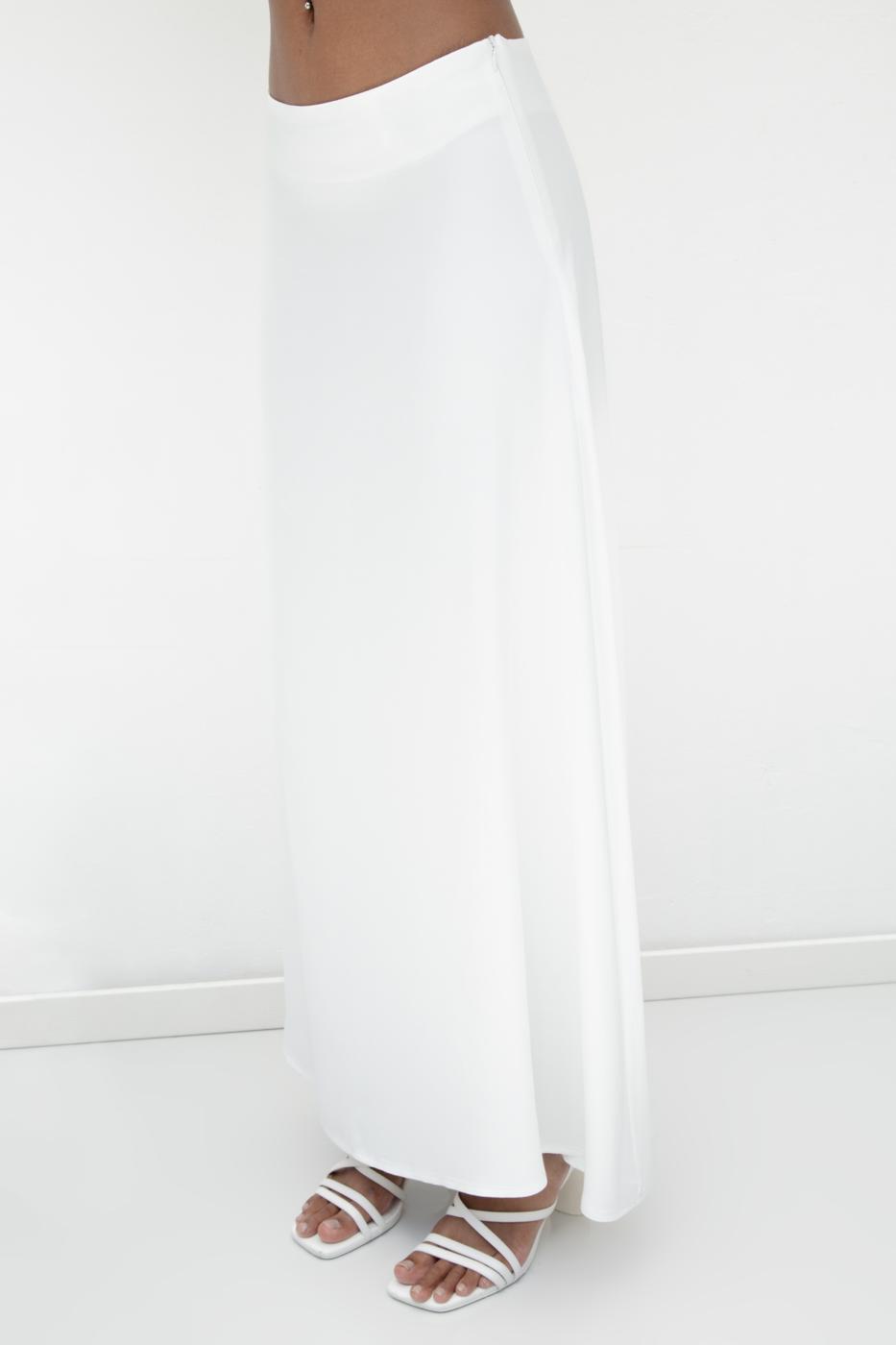 Satin Midi Skirt