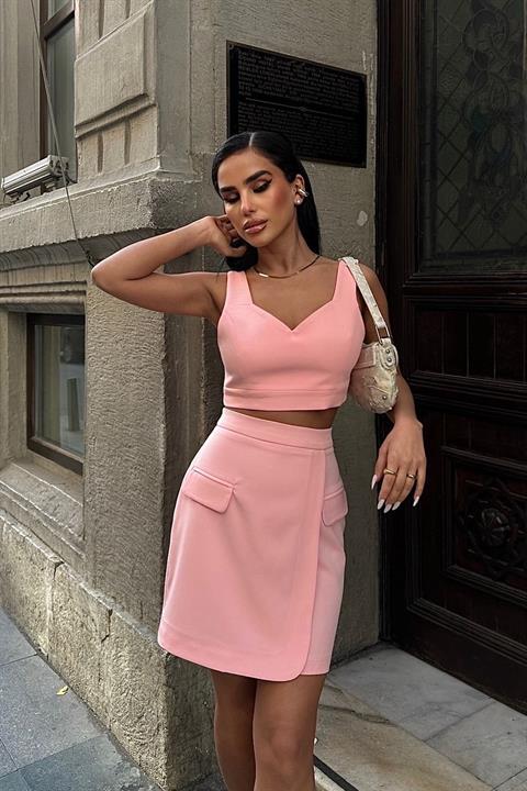 Sierra Crop Top Etek Takım 9772 24